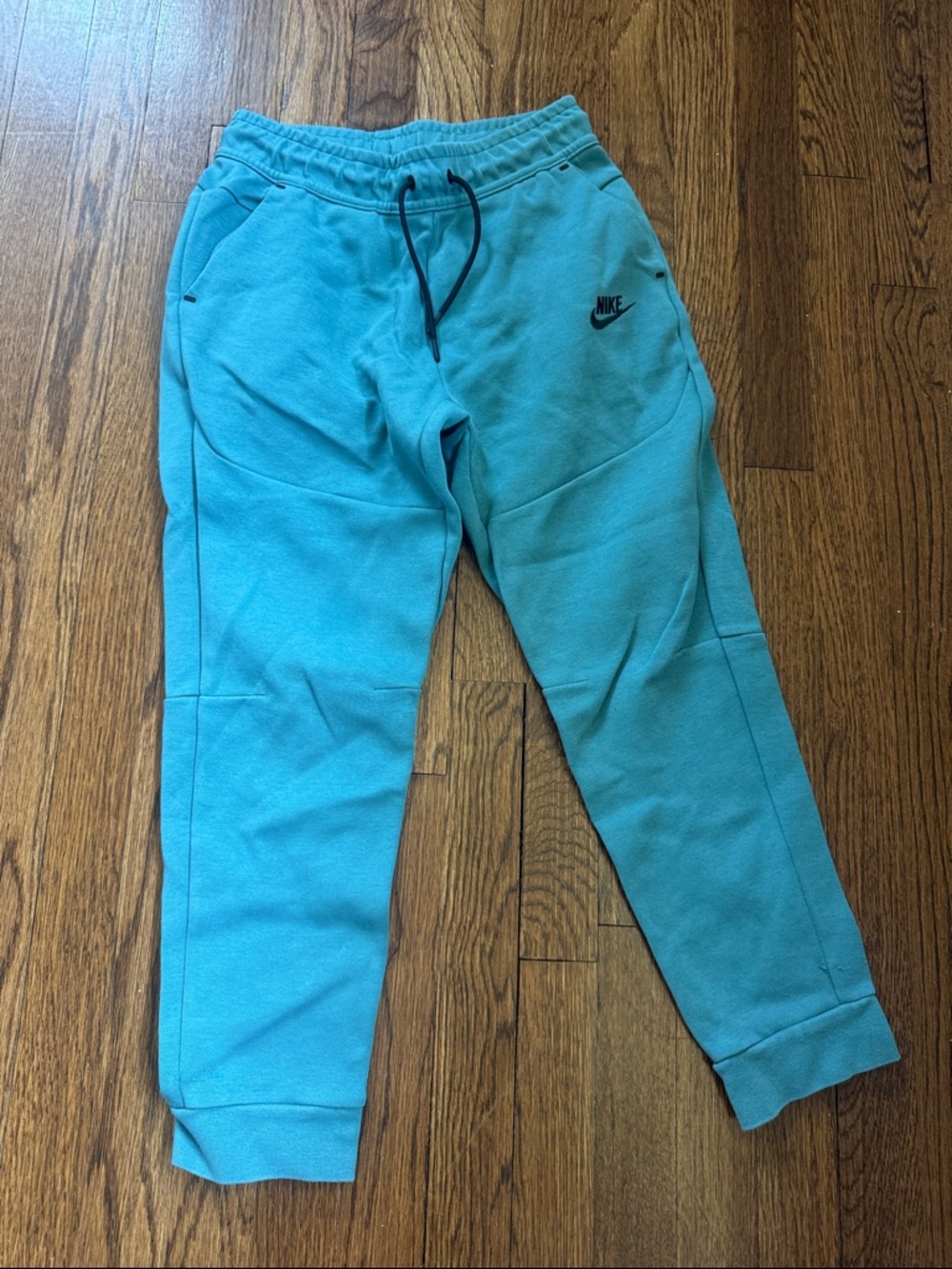 Nike Tech Teal Jogger Sweatpants with Black Logo